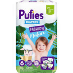 Scutece Extra Large Fashion & Nature, nr. 6, +13 kg, 42 bucati, Pufies