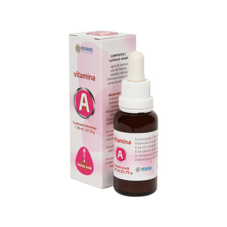 Vitamine A olie, orale oplossing, 30 ml, Renans