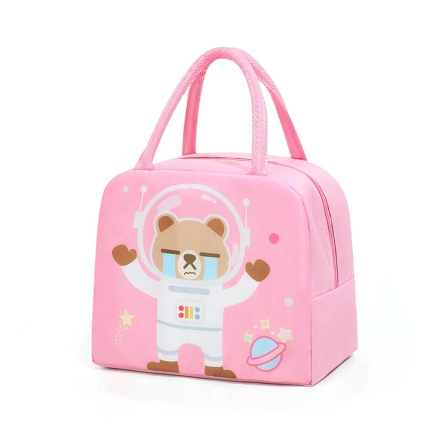 5,5-Liter-Lunch-Tasche mit Isolierfunktion in Bernstein | Rosa Astronaut