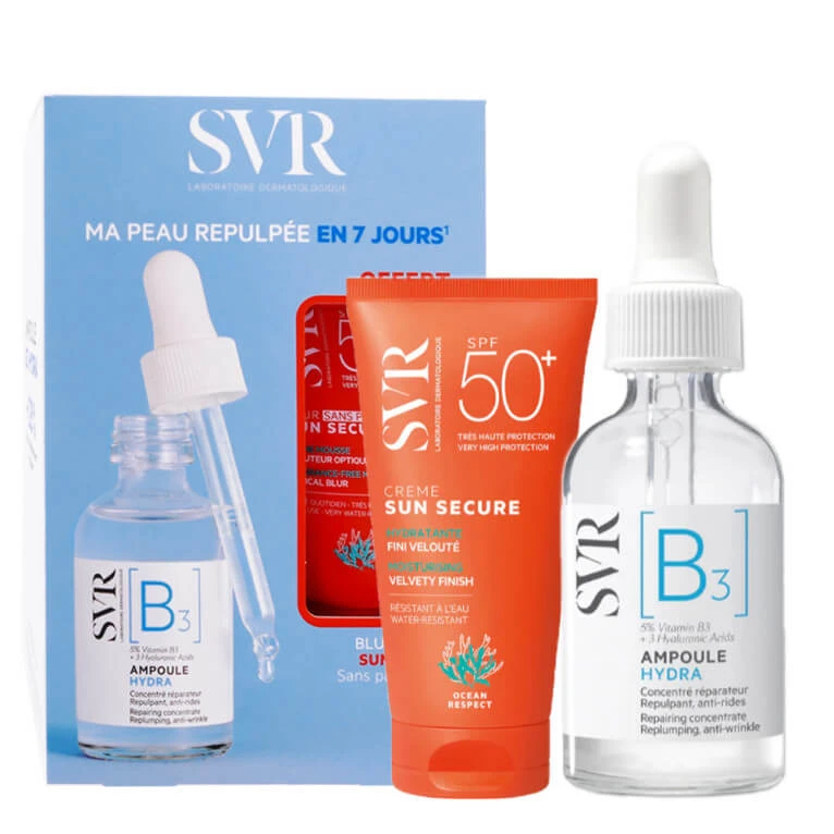 SVR B3-SET: HYDRA-AMPUL + SUN SECURE-CRÈME SPF50+