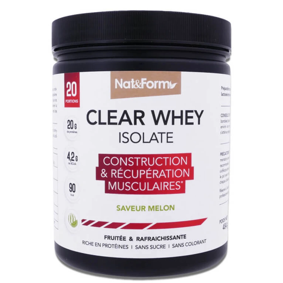 NAT & FORM CLEAR WHEY ISOLATE 20 DOSI, GUSTO MELONE