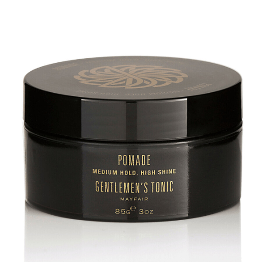 Pomade brillante à tenue moyenne Babassu & Bergamote, 85 g, Gentlemen's Tonic