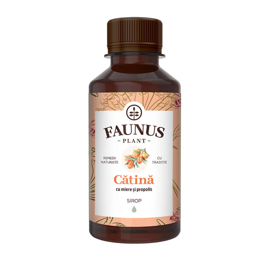 Sirop de Catina au miel et à la propolis, 200 ml, Faunus Plant