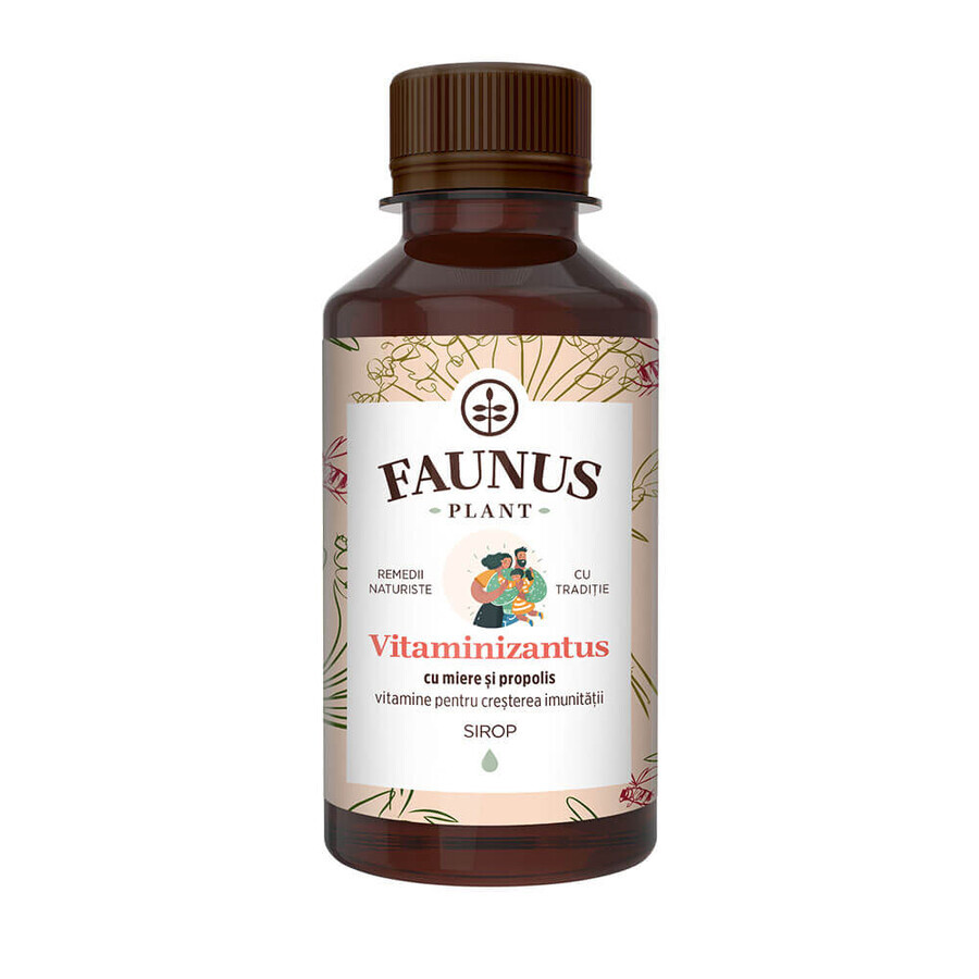 Sirop cu miere si propilis Vitaminizantus, 200 ml, Faunus Plant