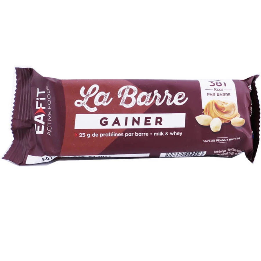 BARRITA PROTEICA EAFIT CON SABOR A MANTEQUILLA DE CACAHUETE, 25 G