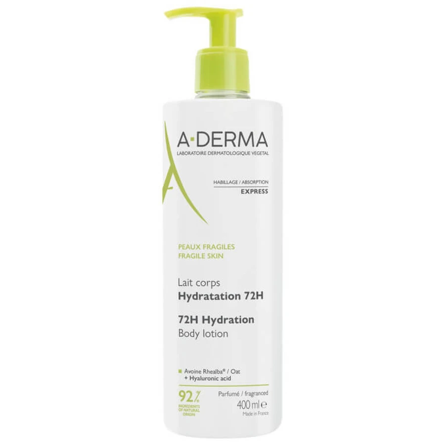 ADERMA LOCIÓN HIDRATANTE CORPORAL DE 72 HORAS 400 ML