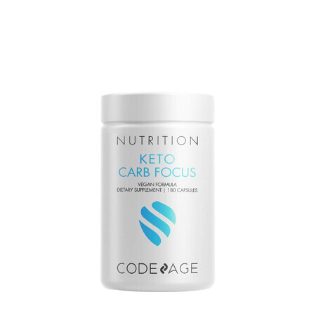 Codeage Keto Carb Focus, formula per inibire l'assimilazione dei carboidrati, 180 Cps