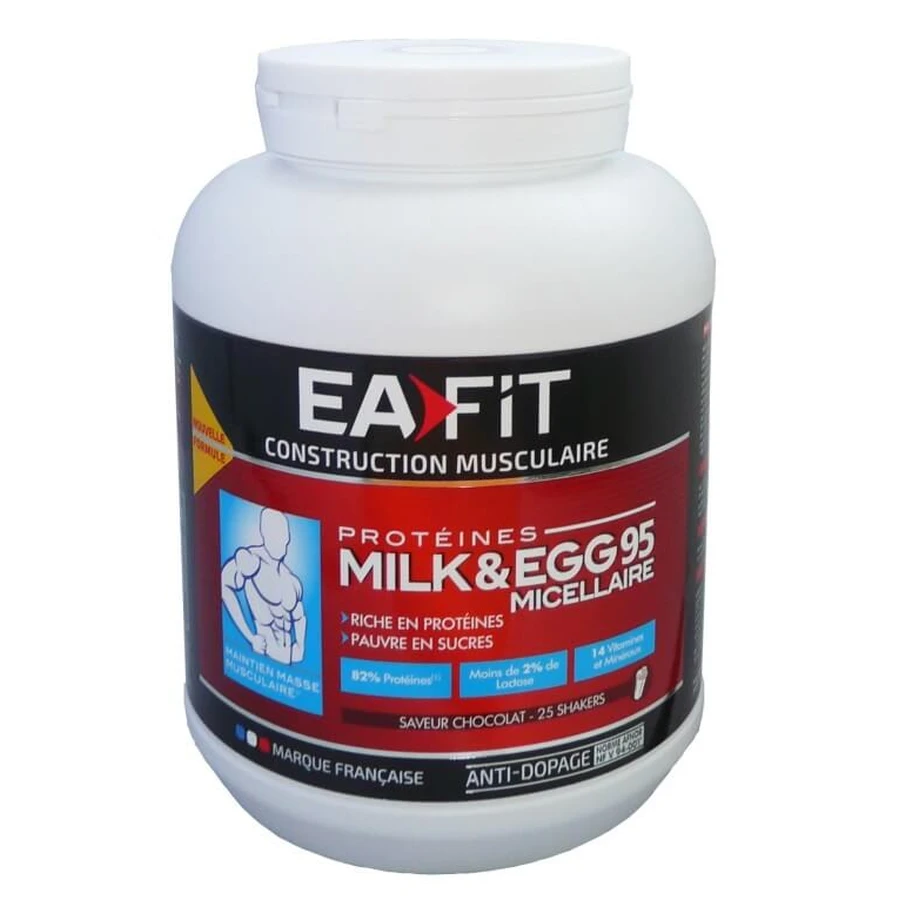 EAFIT MELK- & EI-EIWIT 95 CHOCOLADE 750 G
