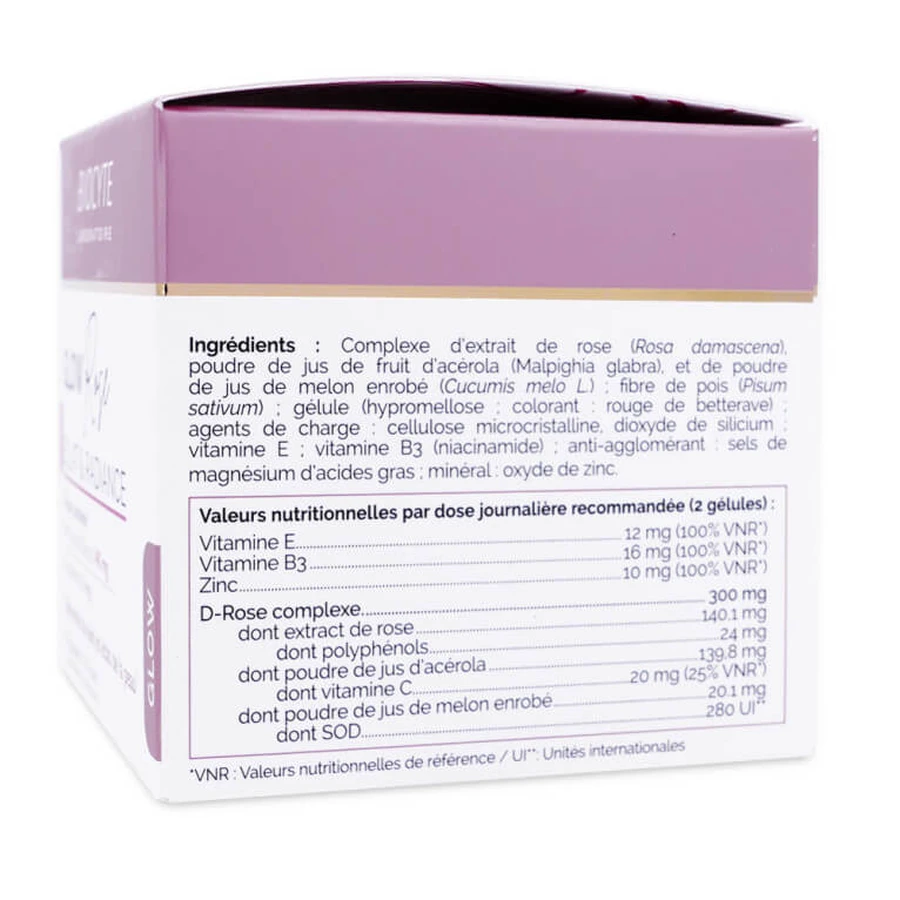 BIOCYTE GLOW ROSE: LUMINOSIDAD Y BRILLO, 60 CÁPSULAS