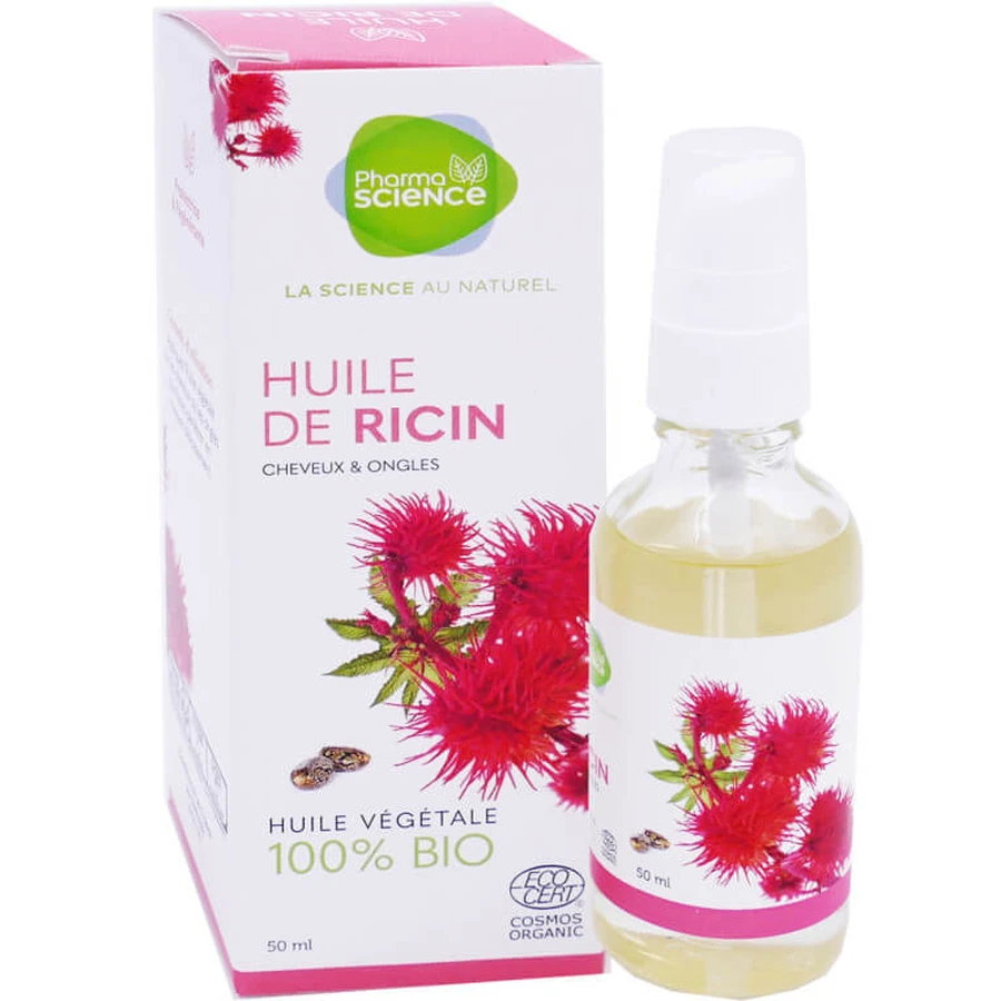 PHARMASCIENCE RICINUSOLIE 50 ML VOOR HAAR EN NAGELS