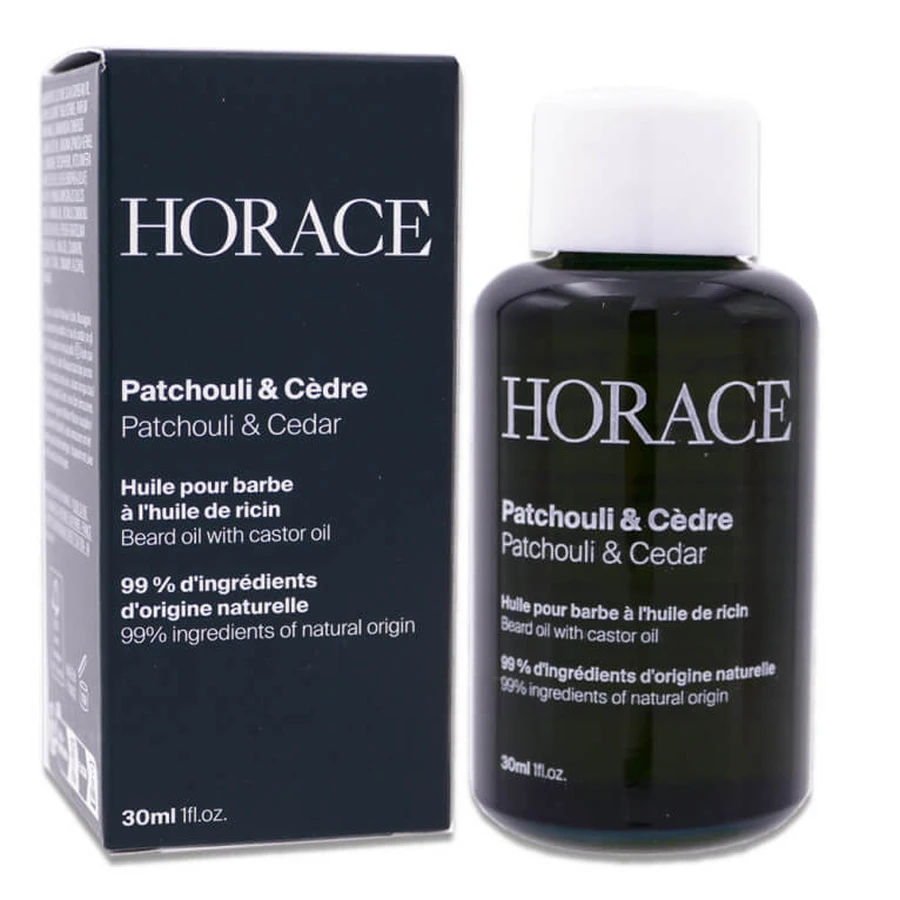 ACEITE PARA LA BARBA HORACE PATCHOULI & CEDAR, 30 ML