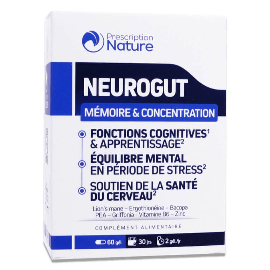 PRESCRIPTION NATURE NEUROGUT MEMORIA E CONCENTRAZIONE 60 CAPSULE