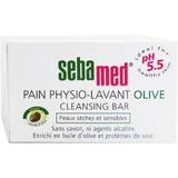 JABÓN FISIOLÓGICO LIMPIADOR DE OLIVA SEBAMED PARA PIELES SECAS Y SENSIBLES, 150 G