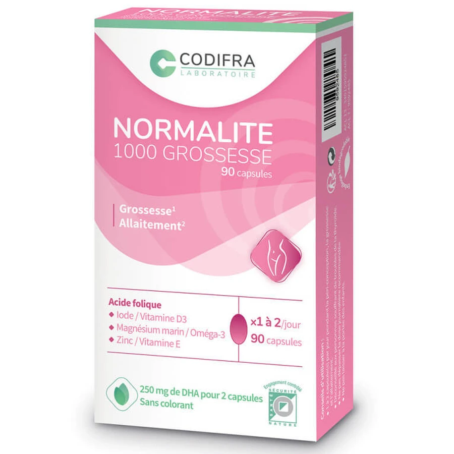 CODIFRA NORMALITE 1000 SCHWANGERSCHAFT 90 KAPSELN