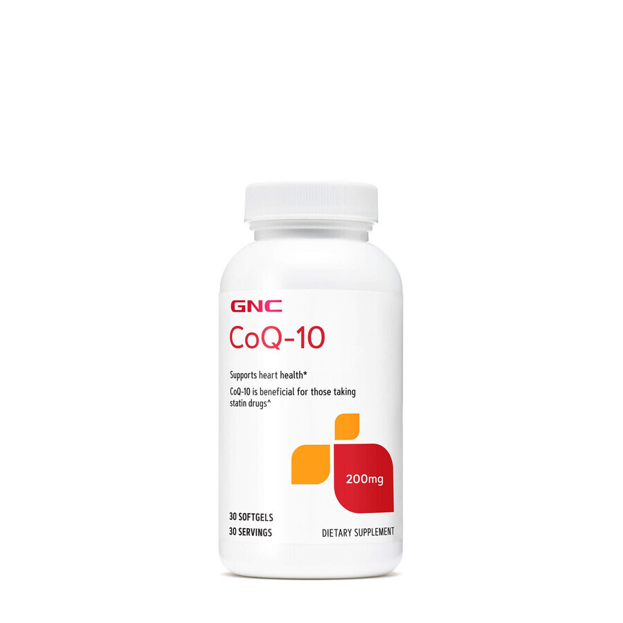 Gnc Coenzima Coq-10 Naturala 200 Mg, 30 Cps