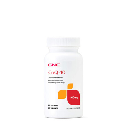 Gnc Coq-10 Naturala 100 Mg, Coenzima Q-10, 60 Cps