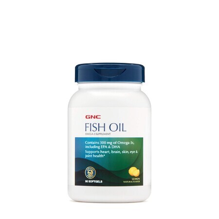 Gnc Fish Oil, Ulei De Peste, 90 Cps