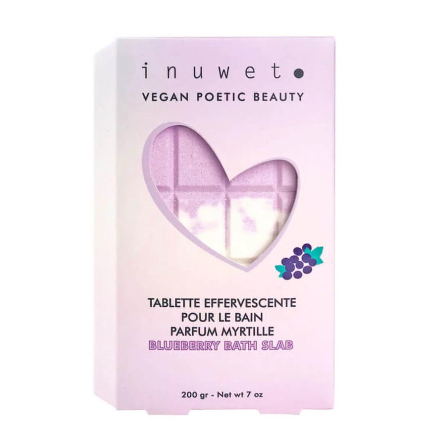 INUWET TABLETĂ EFERVESCENTĂ PENTRU BAIE CU PARFUM DE AFINE