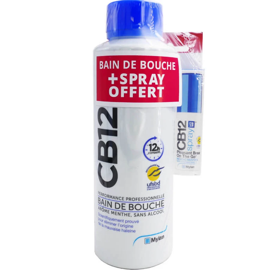 CB12 COLLUTORIO 500 ML + SPRAY ORALE ALLA MENTA 15 ML