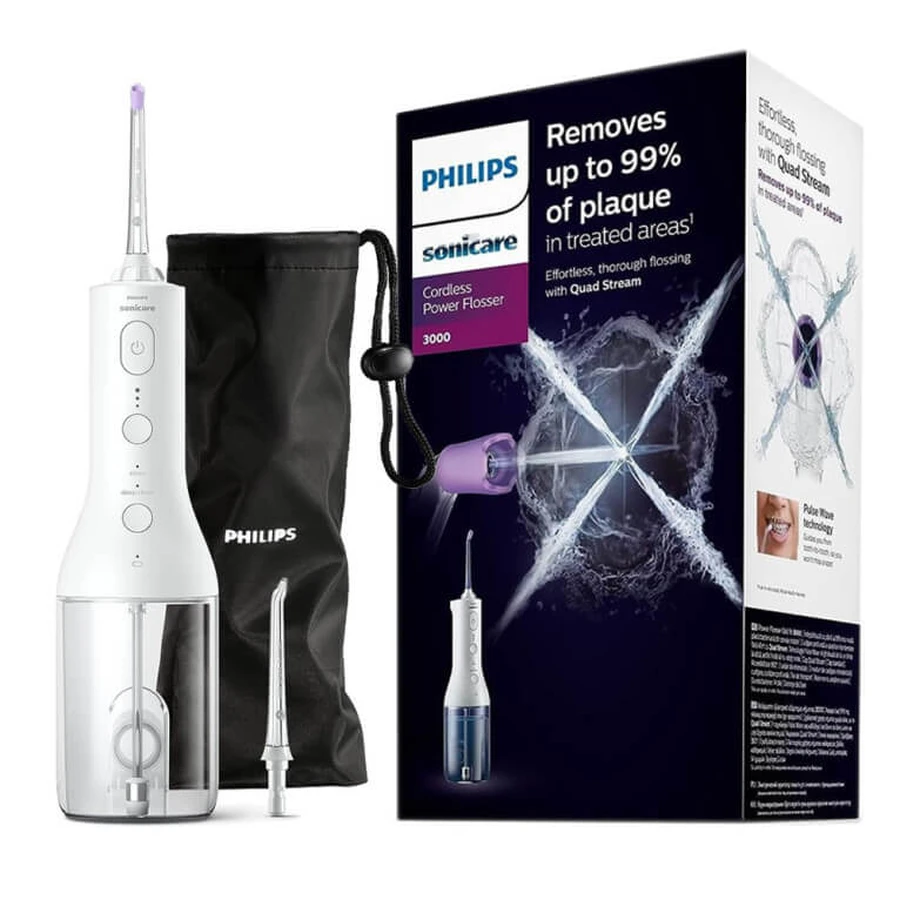PHILIPS SONICARE 3000 DRAADLOZE TANDHYDROFLOSSER