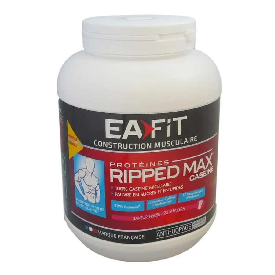 EAFIT RIPPED MAX CASEIN, ERDBEER-GESCHMACK, 750 G
