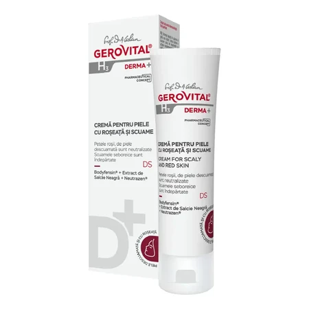 Gerovital H3 Derma+ Creme gegen Rötungen und Schuppen, 50 ml