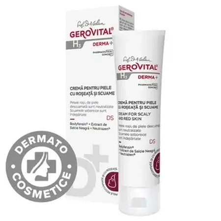 Gerovital H3 Derma+ Creme gegen Rötungen und Schuppen, 50 ml