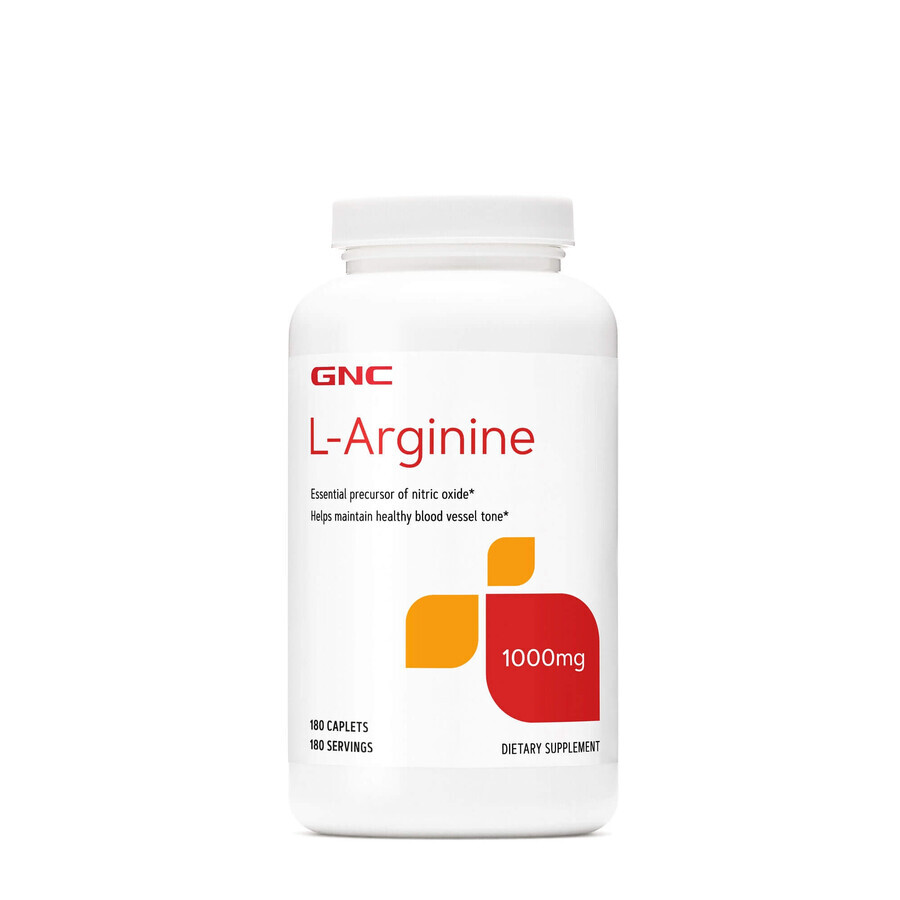 Gnc L-arginina 1000 Mg, L-arginina, 180 Tb