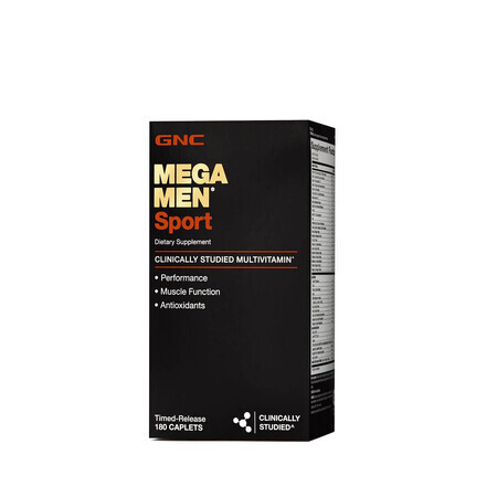 Gnc Mega Men Sport, Complexe Multivitaminique pour Hommes, 180 Tb