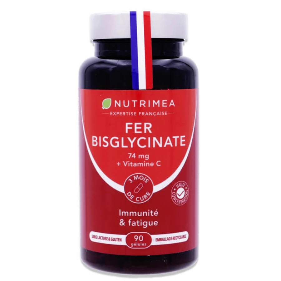 NUTRIMEA IRON BISGLYCINATE FOR IMMUNE SUPPORT & FATIGUE RELIEF, 90 CAPSULES