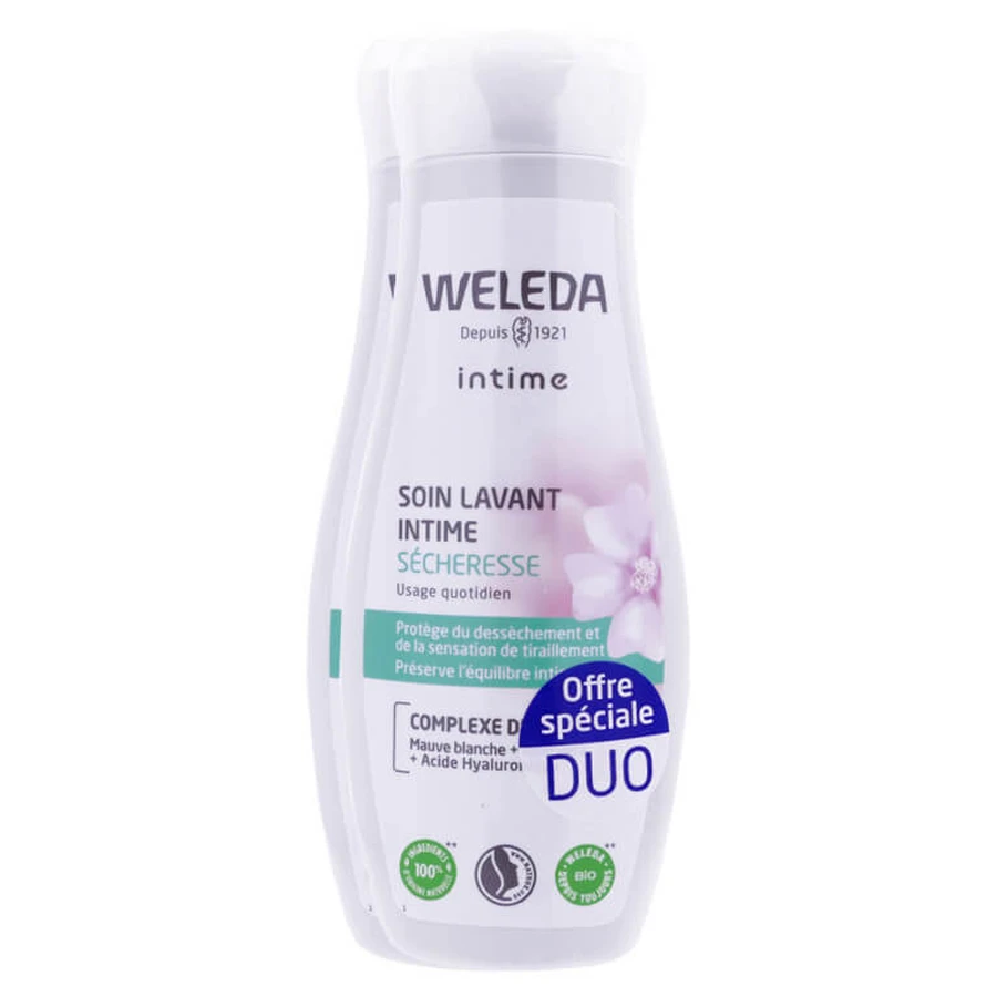 WELEDA BIOLOGISCHE INTIMEGEL TEGEN DROOGHEID, VERPAKKING VAN 2 X 200 ML
