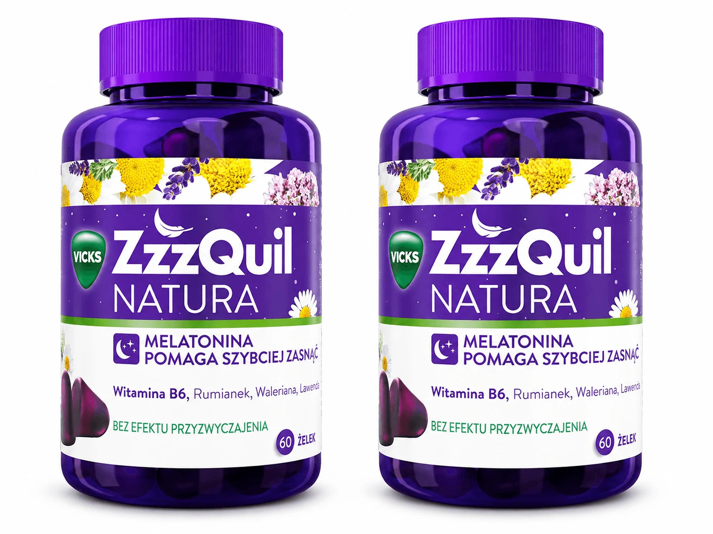 ZzzQuil Natura, geleisnoepjes, 2 x 60 stuks