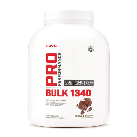 Gnc Pro Performance Bulk 1340, Eiwit- en koolhydraatversterker met chocoladesmaak, 3240 G