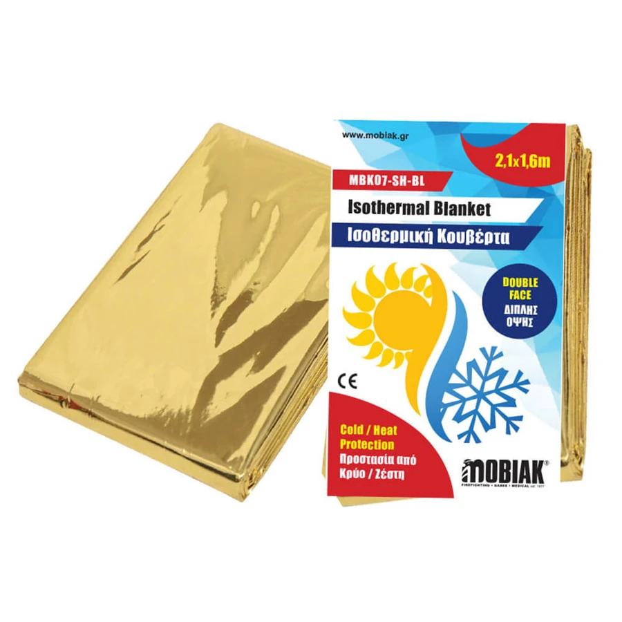 Couverture de survie isothermique en aluminium Mobiak 0105017