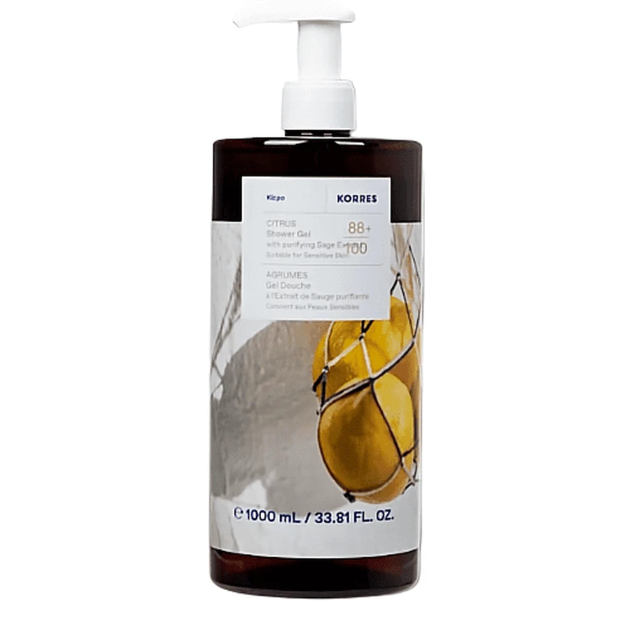 Gel de ducha Citron de Korres, 1000 ml