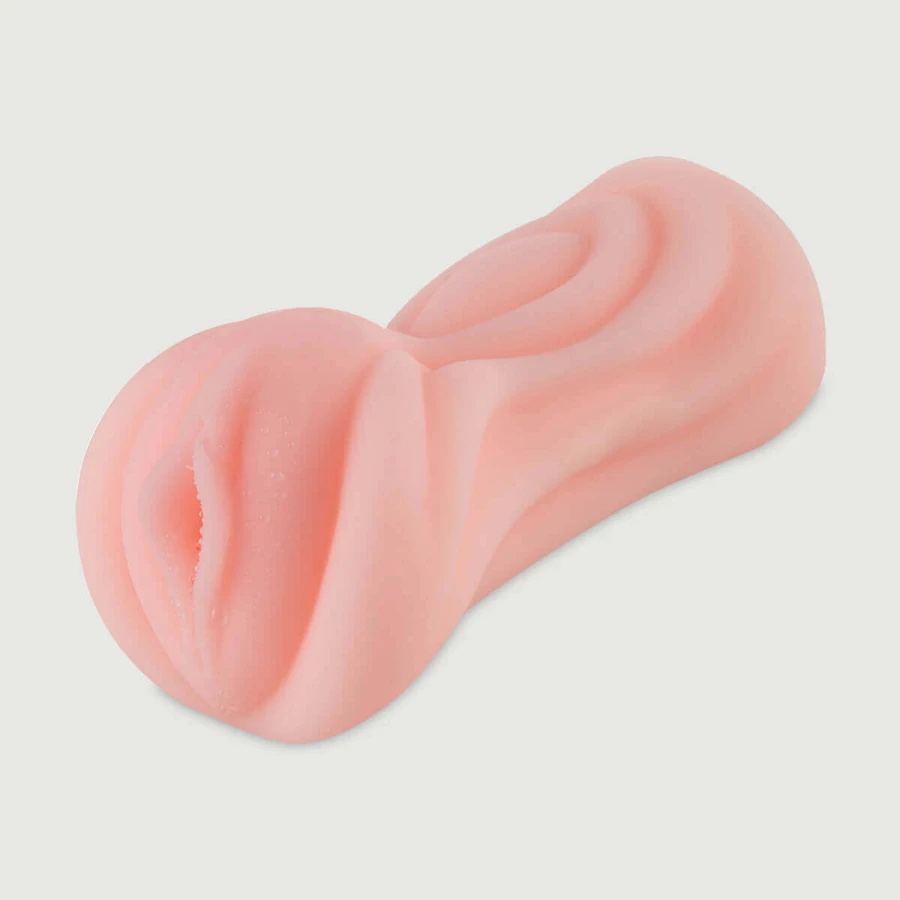 Masturbator mit gerippter Oberfläche im Röntgen-Look – Hautfarben