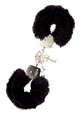 Sexopolis BDSM Beginner's Metal Black Furry Handcuffs