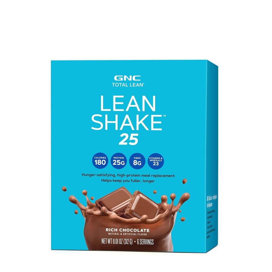 Gnc Total Lean Lean Shake 25, Eiwitshake, Chocoladesmaak, 52 G