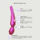 Stimulator clitoridian cu aripioare Pleaser Premium - Roz irizat