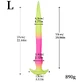 „Deeper The Better“ – großer, im Dunkeln leuchtender Silikon-Dildo für tiefe Penetration, 57 x 4,5 cm – mehrfarbig