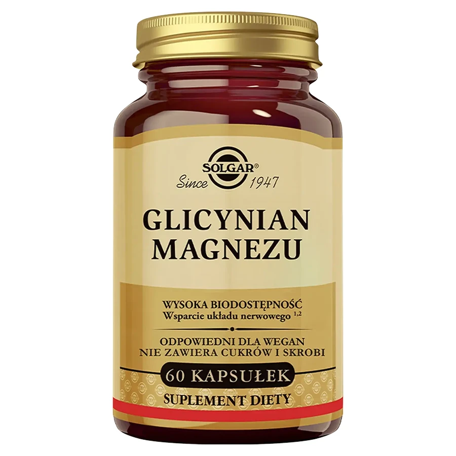 Solgar Magnesiumglycinaat, 60 capsules
