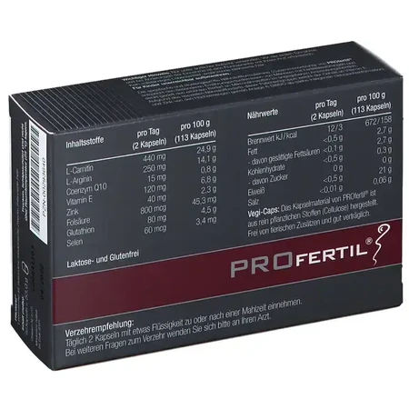 Profertil dla mężczyzn, 2x60 kapsułek, Lenus Pharma: ceny i cechy