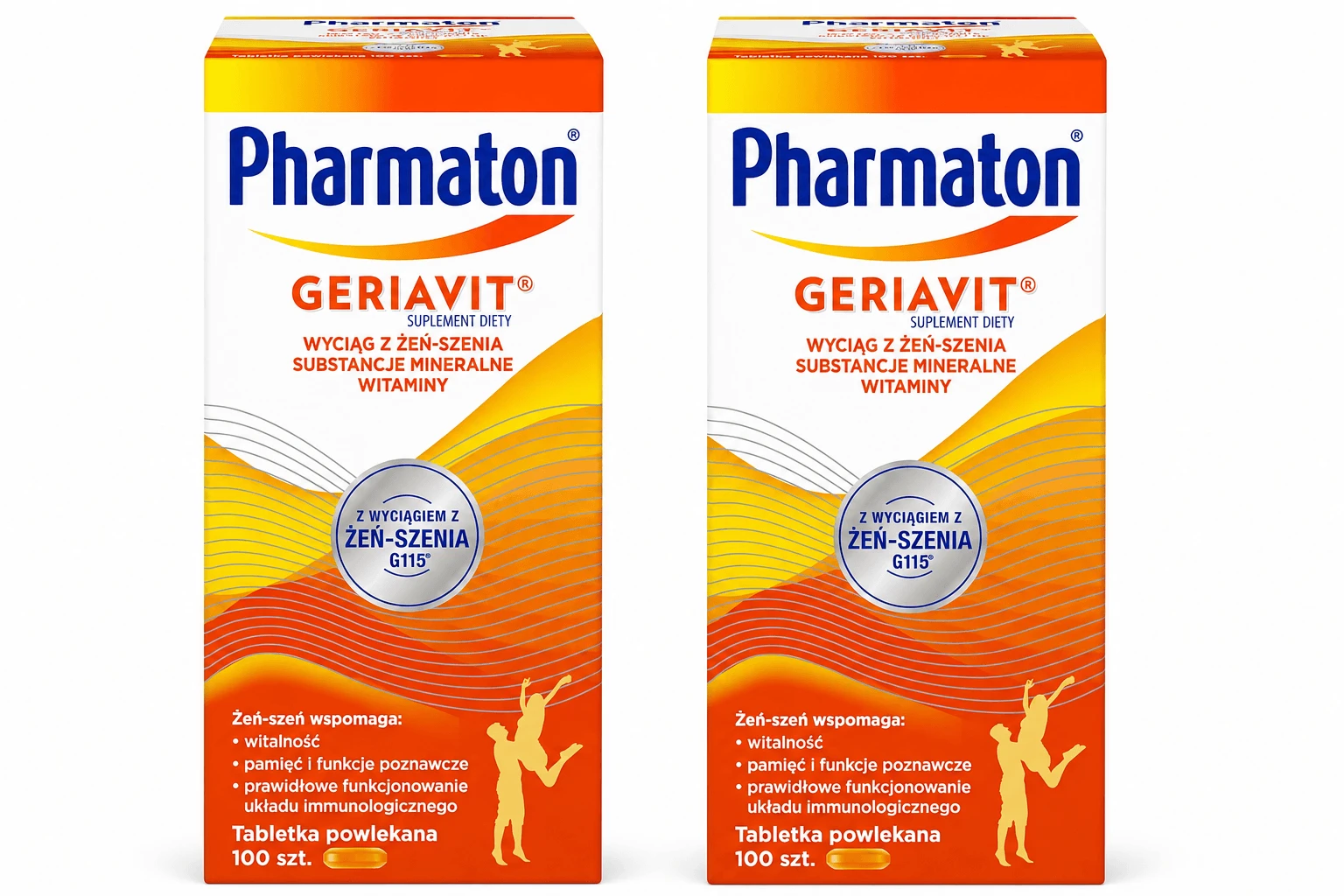 Pharmaton Geriavit, 2x100 filmomhulde tabletten