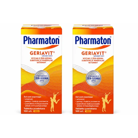 Pharmaton Geriavit, 2 x 100 tablets, Opella Healthcare