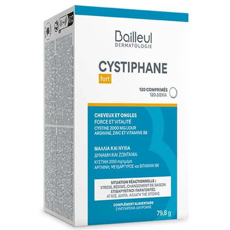 Cystiphane pentru pǎr şi unghii, 2x120 comprimate, Bailleul