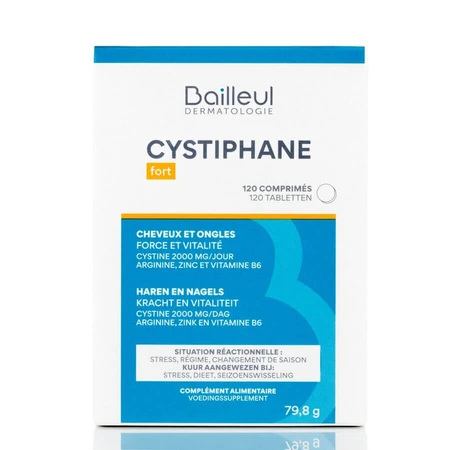 Cystiphane pentru pǎr şi unghii, 2x120 comprimate, Bailleul