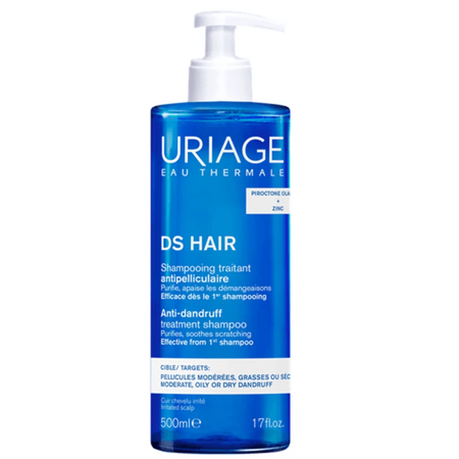 DS Hair shampoo tegen roos, 500 ml, Uriage
