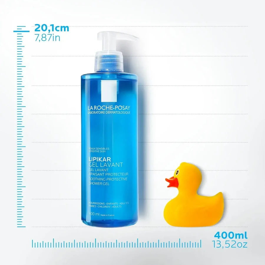 Lipikar Cleansing Gel, 2x1 L, for sensitive skin, La Roche-Posay