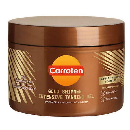 Carroten Gold Shimmer Intensive Body Bronzing Gel with Pigment 2x150ml