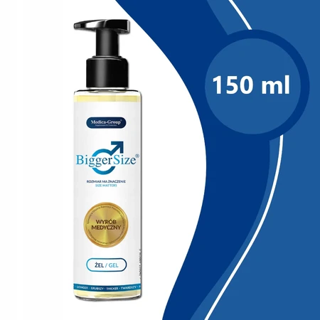 Gel per l'ingrandimento e l'ispessimento del pene Bigger Size, 2x150 ml, Medica-Group  